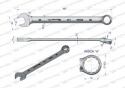 Klucz płaskooczkowy extra długi 30mm dł 404mm standard ASME B107.9M WaryńskI