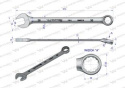 Klucz płaskooczkowy extra długi 36mm dł 510mm standard ASME B107.9M WaryńskI