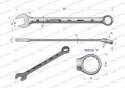 Klucz płaskooczkowy extra długi 38mm dł 510mm standard ASME B107.9M Waryński