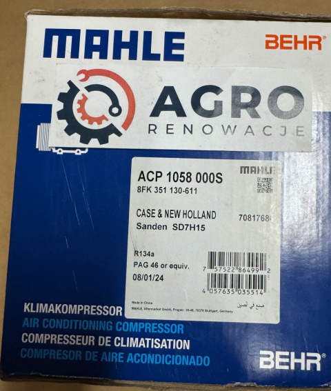 Kompresor klimatyzacji SD7H15 Mahle Kompresor klimatyzacji SD7H15 Mahle