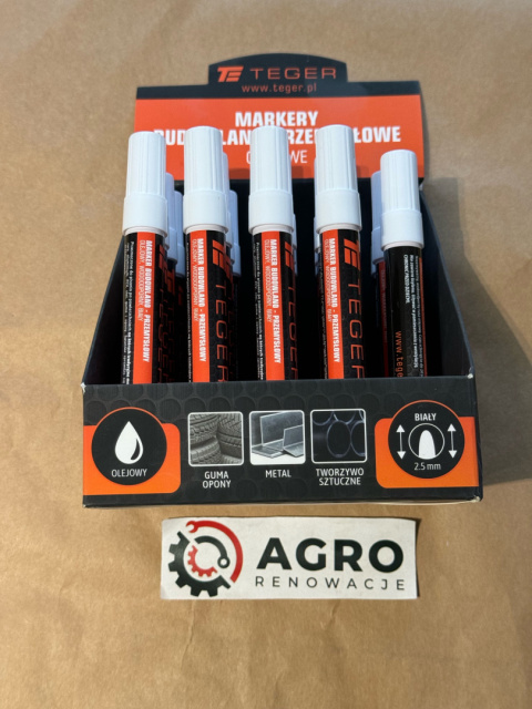 Marker biały 2,5 mm Marker biały 2,5 mm