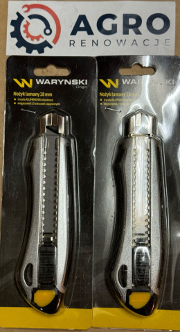Nożyk do tapet łamany 18mm 6 ostrzy.