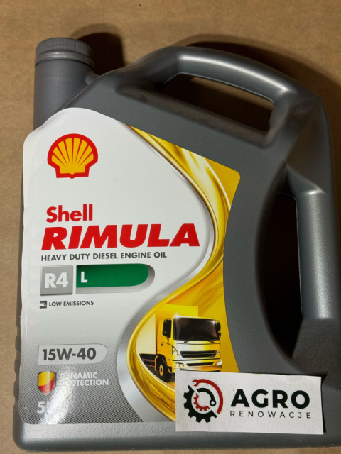 Olej Shell Rimula 15w40 R4L 5 litrów Olej Shell Rimula 15w40 R4L 5 litrów