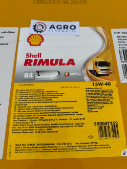 Olej silnikowy Shell Rimula R4L 15w40 beczką 209 l