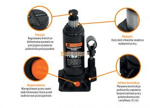 Podnośnik hydrauliczny - słupkowy, 3T, Teger Podnośnik hydrauliczny - słupkowy, 3T, Teger