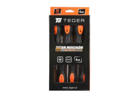 Zestaw wkrętaków 6 szt / TEGER